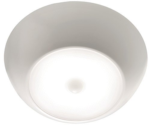Mr. Beams MB990 UltraBright Wireless Battery Powered Motion Sensing Indoor/Outdoor LED Ceiling Light, 300 Lumens, White