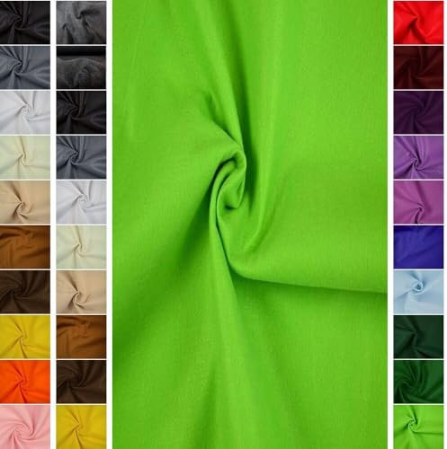 Stoffbook 2MM Dicke UNIVERSELLE FILZSTOFFE -DOPPELBREITE 180CM Stoff, B503 (Apfelgrün)