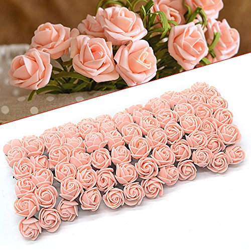 ebuybox® 144er Rosa Pink Schaumrosen Brautstrauss Rosenstrauss Kunstrose Hochzeit Deko