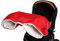 Baybino Handwärmer | Kinderwagen-Muff | Handschuhe | Warmes Innenfutter aus Lammfell-Imitat | Wasserfest & Winddicht | Für Kinderwagen oder Buggy von Hartan, Teutonia & Co. (Rot)