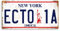 wtf | Famous Movie Number Plates – Ghostbusters “Ecto 1A” | Sticky-Pads - Metal Wall Sign Plaque Custom Name