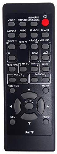 Leankle Mando a Distancia R017 para Hitachi Proyectores CP-A220N/NM, CP-A300N/NM, CP-AW250N/NM, iPJ-AW250NME/NG, CP-RX79, CP-RX82, CP-RX93, CP-RX94, CP-WX3014WN, CP-WX4021N, CPWX8, CP-X2020 etc