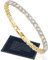 J.Fée Tennisarmband Gold, Tennis Armband Damen Gold Armbänder Damen Kristall Armband Gold Damen Glitzer Armband Gold Schmuck Damen, Muttertagsgeschenke für Mama Geschenk Muttertag,19.5