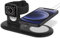 Spigen Estación de Carga mag Fit Duo Compatible con Cargador MagSafe (2020-2023) para iPhone Series 16/15/14/13/12 y Todas Las Series Apple Watch/Airpod - Negro