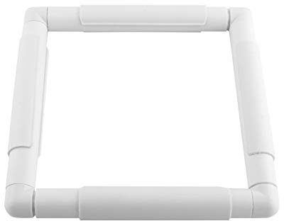 Q Snap Stickrahmen, verstellbar, Stickclip-Rahmen, rechteckig, Nähring aus Kunststoff für Stickerei, Handsteppung, Nadelstich, Seidenmalerei (20,3 x 20,3 cm)