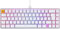 Glorious Gaming GMMK 2 Compact 65% - Teclado gaming mecánico, compacto TKL 65%, carcasa de aluminio, personalizable, keycaps dobles, switches Fox, RGB, distribuciones QWERTY español - Blanco