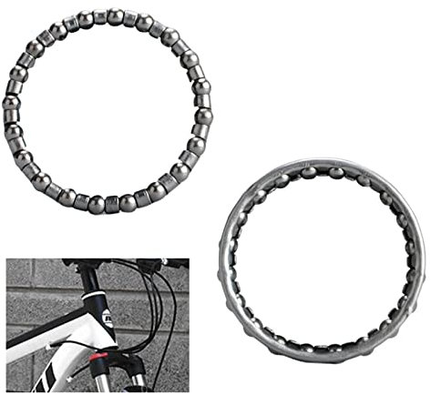 30 Stück Fahrrad Kugellager Fahrrad Steuersatz Kugelring Vorderradgabel Käfigkugellager 40 mm Stahlkugellager mit 20 Kugeln Käfig Kugellager Lenker Lenkkugellager Ball Retainer für Mountainbike