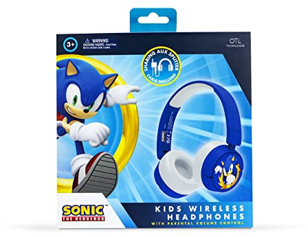 OTL Technologies SH0985 Sonic The Hedgehog Kids Wireless Headphones Blue
