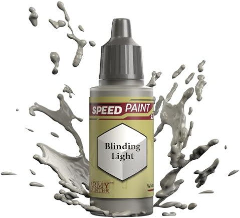 The Army Painter Speedpaint Blinding Light 2.0, Peinture Acrylique Unique 18ml Solution De Peinture à Une Couche Pour Figurines Comme Warhammer 40k et Dungeons and Dragons.