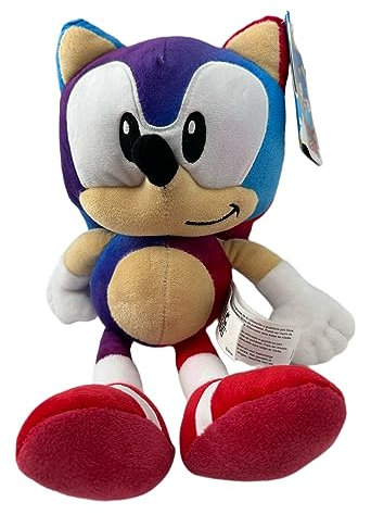 SEGA - Sonic The Hedgehog Plüschtier 30 cm, Kuscheltier (Rainbow Blau)