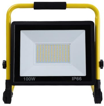 MagiDeal Wandleuchte, Arbeitsbeleuchtung, LED-Flutlicht, IP65 wasserdichte tragbare Flutlichter, LED-Sicherheitslicht für Stadion-Hinterhof, Weiß 100W