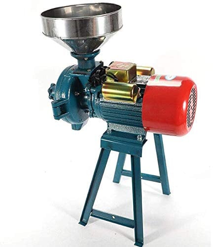 Aioneer 2200W Electric Grain Grinder Mill,Heavy Duty Commercial Electric Feed Mill Dry Grinder with Funnel for Corn Grain Coffee Wheat Feed