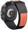 NotoCity Correa para Samsung Galaxy Watch Ultra 47mm, Correa de repuesto de nylon para Samsung Galaxy Watch 7 Ultra 47mm(Negro + cuero naranja)