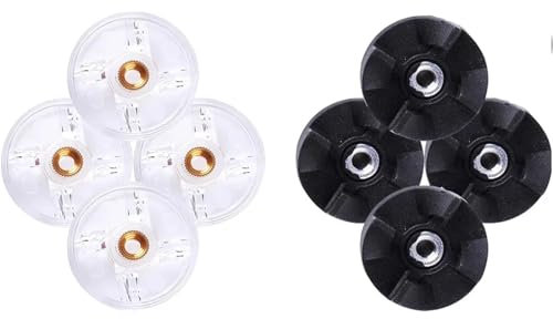 MKVAXR Engranaje Base, for Magic Bullet, licuadora 250W MB1001 con Pieza de Repuesto de Engranaje de Cuchilla, for Magic Bullet, MB1001 250W (8 Piezas) Cuchilla de Tapa de licuadora