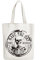 ANATTASOUL Baumwolltasche Personalisiert mit Schwarzer Totenkopf Kreis, Leinwand Geschenk Tragetasche für Damen Freundin Mama Schwestern Ehefrau Geburtstag, Muttertag Tasche