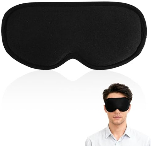 Weiche Schlafmaske für Trockene Augen, Feuchtigkeitskammer Brille mit Ohrstöpsel Aufbewahrungs Design Wiederverwendbare Leichte Hydratisierende Augenmaske Bequeme Schlafbrille für Nickerchen