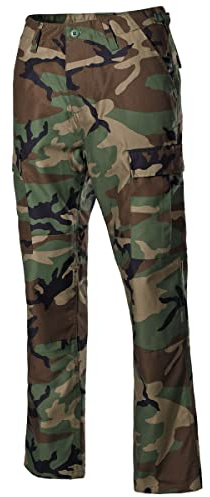 MFH Herren US BDU Reinforced Kampfhose Woodland Größe XL