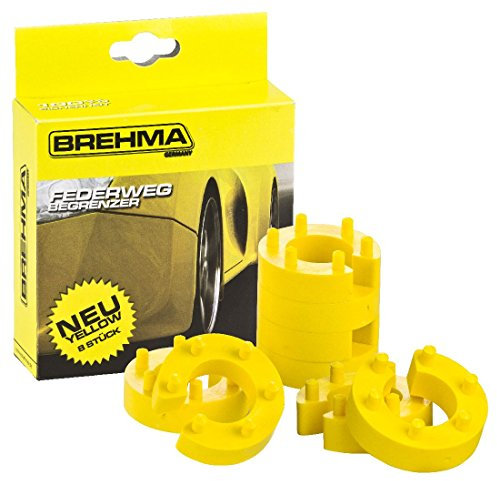 BREHMA Federwegbegrenzer Yellow Stick 13mm 8er Set universell Mit 6- Fach Positionierung Federwegsbegrenzer