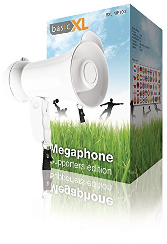 Basic XL, Megafoon 15 W Ingebouwde Microfoon - Wit