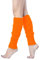 v28 Damen Juniors Neon gerippte Beinstulpen für 80er Jahre Party Sport Yoga, 1 Orange, Einheitsgröße