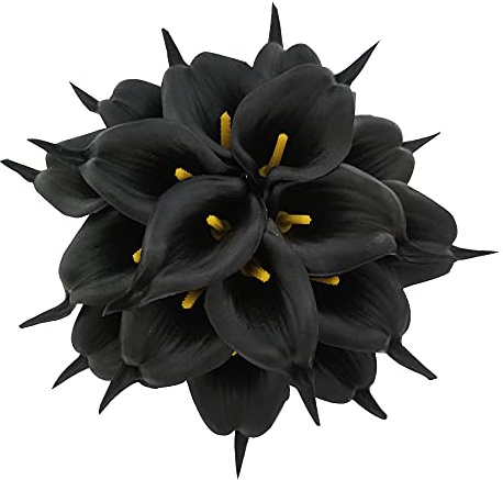 Wuudi Calla-Lilien, Brautstrauß, Latex, fühlt Sich echt an, 20 Stück