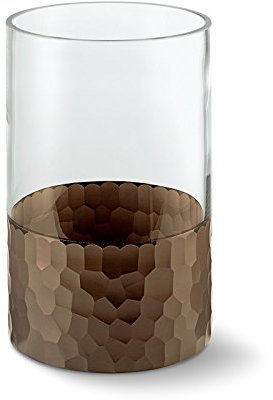 Philippi 156010 Cleo Vase S, Glas, Bronze, 12 x 12 x 18.5 cm