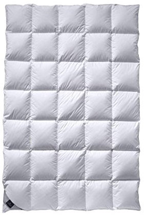 billerbeck Daunendecke | Nena | 200 x 200 cm | 100 % Daunen | Optimale Wärme- und Feuchtigkeitsregulierung | Allergiker geeignet | Wärmestufe mittel