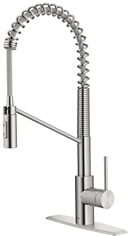 Kraus Oletto KPF-2631SFS Küchenarmatur, Einhandgriff, punktfreier Edelstahl