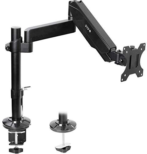 VIVO STAND-V101H Druckluftfederarm, robust, für einen (1) Standard bis UltraWide Monitor Bildschirm bis 88,9 cm mit max. VESA 200 x 100, Schwarz
