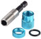 KATUR Porte-embout de tournevis à profondeur réglable, à queue hexagonale, 1/4avec embout magnétique et tige durcie, support de barre à dégagement rapide, Longueur, 2.28 pouce, Bleu ciel
