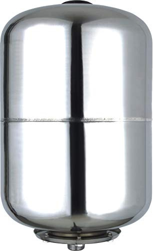 Vaso de expansión acero inoxidable 25L, depósito de presión 8bar, calderín grupo de presión doméstico.