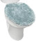 SoHome Spa Step Luxus Plüsch Chenille Shag Maschinenwaschbar Ultra Soft Standard Toilettendeckel Bezug 47 x 49,8 cm Mint