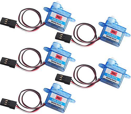 Wishiot GH-S37D Lot de 5 mini servomoteurs numériques super légers 3,7 g pour contrôler la direction des avions télécommandés
