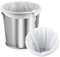 WANTOUTH 2 Stücke Filterbeutel Polyester Hopfenfilter Nussmilchbeutel Wiederverwendbar Brew Bag mit Kordelzug Siebbeutel 100 Micro Feinmaschig Passiertuch Seihtuch für Wein Koffee Obstsaft Marmelade