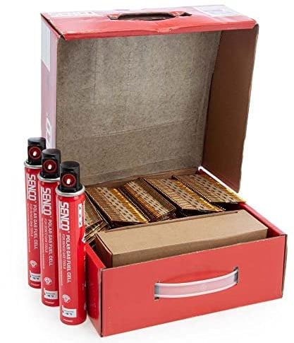 SENCO HC59AXBKR-FCB 90mm X 3.1mm Galv. Smooth Angled Nails & Gas 2.2K