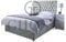 GHOST BEDS Florence Divan Bed Set + 10 Luxury Orthopaedic Mattress + Free Matching 24 Headboard (Silver, 5FT Kingsize)