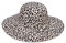 VPbao Bowler Fedora Hut aus Wolle mit breiter Krempe aus Filz für Damen, Schlapphut, Derby, Kirche, Partyhüte, faltbar, B: Frau Leopard Beige, Einheitsgröße