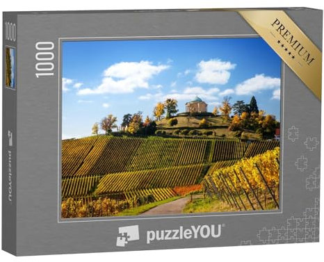 puzzleYOU: Puzzle 1000 Teile „Stuttgart: Panoramablick mit Weinbergen, Deutschland“ – aus der Puzzle-Kollektion Stuttgart