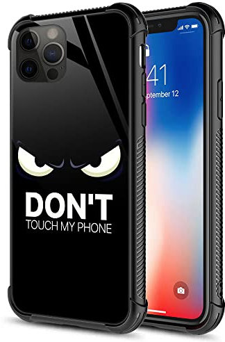 iPhone 11, Dont Touch My Phone iPhone 11, gehärtetes Glas, Rückseite aus weichem Silikon, TPU