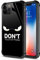 iPhone 11, Dont Touch My Phone iPhone 11, gehärtetes Glas, Rückseite aus weichem Silikon, TPU