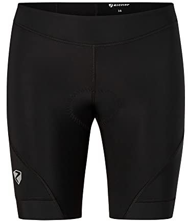 Ziener Damen Fahrrad-Tight/Rad-Hose - Mountainbike/Rennrad - atmungsaktiv|schnelltrocknend|gepolstert|Gel NELA X-Gel