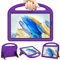 Kids Case for Samsung Galaxy Tab A8 10.5'' 2022, Mansiruyi Lightweight Shockproof Kids Friendly Case with Handle Stand for Galaxy Tablet A8 10.5 Inch (SM-X200/X205/X207) (Purple)