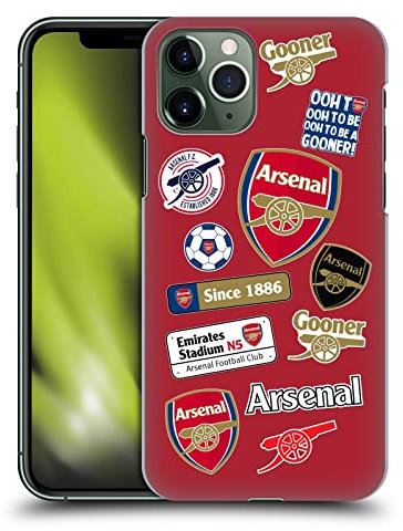 Head Case Designs Officially Licensed Arsenal FC Collage Logos Hard Back Case Compatible With Apple iPhone 11 Pro