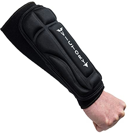 Martial Arts Forearm Armor Guards - MMA - Padded Arm Sleeves (Large)