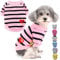 Zunea Dog Shirts for Small Dogs Summer Basic T-Shirt Striped Puppy Clothes Sequins Love Heart Sweatshirt Soft Cotton Short Sleeve Tee Shirt Pet Girl Boy Clothing Pullover Chihuahua Apparel Babypink M