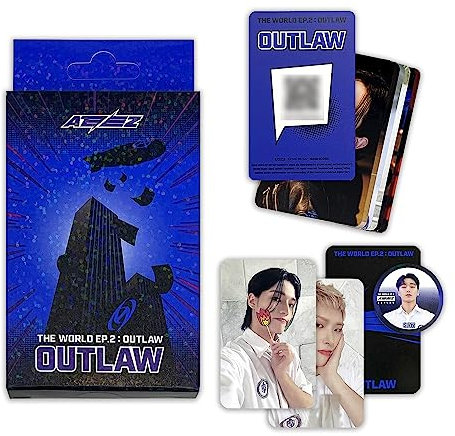 ATEEZ - [THE WORLD EP.2 : OUTLAW] (PLATFORM VER.) Case + Mini Card + Image Card + Photocard 1 + Photocard 2 + Photocard 3 + Sticker + 2 Pin Button Badges + 4 Extra Photocards