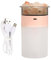 Cyrank Cool Mist Luftbefeuchter, 2-in-1-Diffusor Für ätherische Öle, Salzsteinlampendiffusor, Aromatherapie-Diffusor, Luftbefeuchter Mit LED-Leuchten Für Home-Office-Yoga(Rosa)
