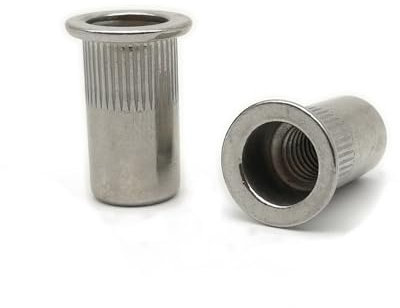 LXURY 2–20 Stück M3 M4 M5 M6 M8 M10 M12 304 Flachkopf-Nietmutter, versiegelte vertikale Streifen, Körper, geschlossenes Ende, Blindnietmutter, Einsatzmutter, 304PTZW (Size : M8-27.5 (8pcs))