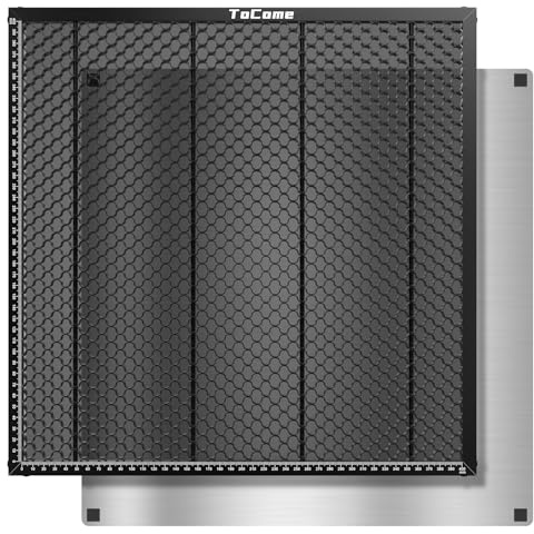 Tocome Laser Wabentisch 400x400mm Honeycomb Laser Waben für Lasergravierer | Wärme- und Rauchbelüftung, passende Aluminium-Bodenplatte, stabile Laserbearbeitung