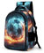 WCEECE Schulrucksack Jungen Teenager Mädchen Fussball Schultaschen Kinder Rucksäcke Wasserdicht Leichtgewicht Schulranzen Groß Für Schule Geschenke